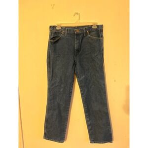 Wrangler Cowboy Cut Denim Jeans Mens 36x32 Blue Dark Wash 936PWD